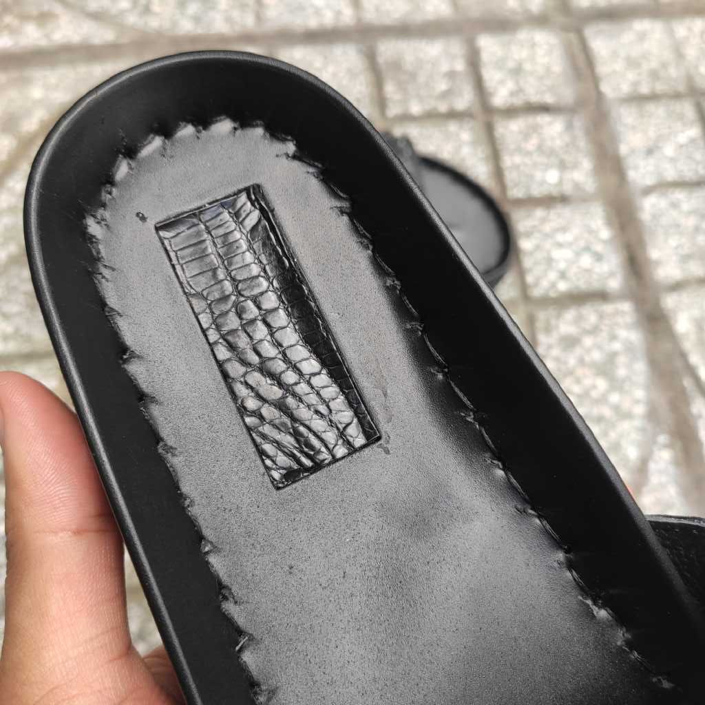 Dép đế MỚI CAO - NHẸ. Gù gai cá sấu siêu đẹp nam tính!