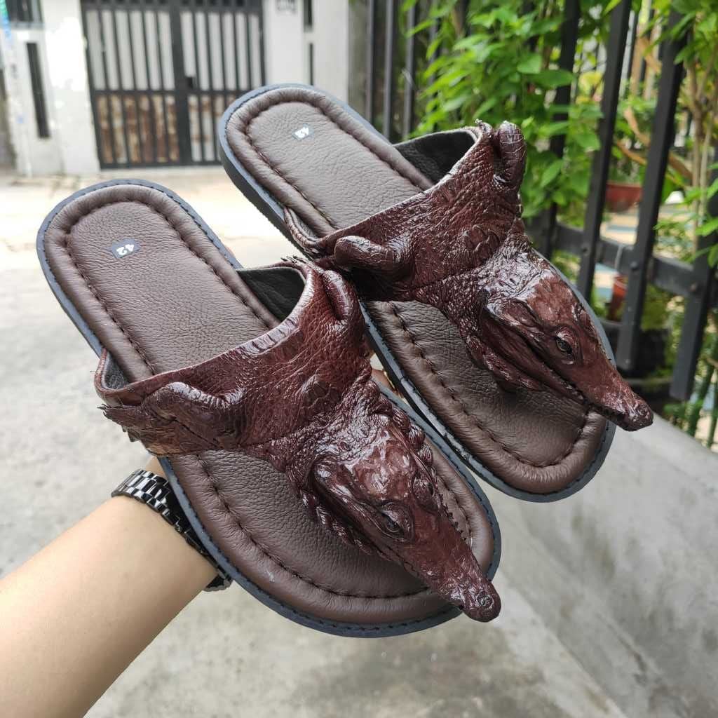 [DÉP KẸP ĐẦU CÁ SẤU] đế cao su siêu bền!