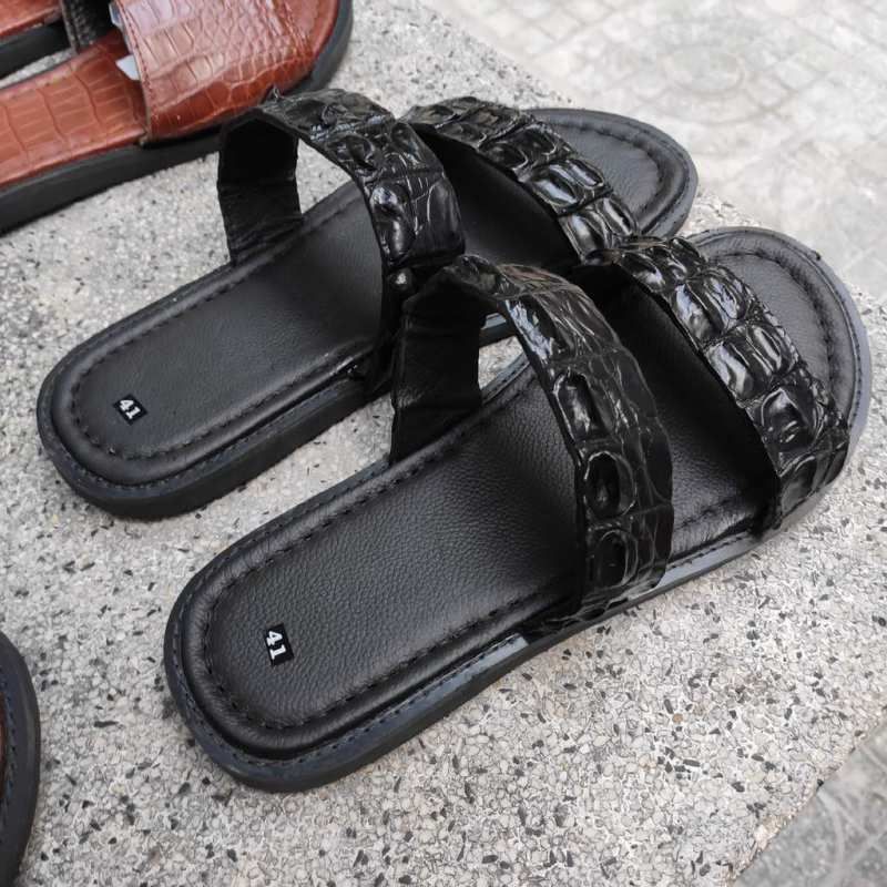 Dép nam 2 quai ngang GAI LƯNG CÁ SẤU RẤT CHẤT!