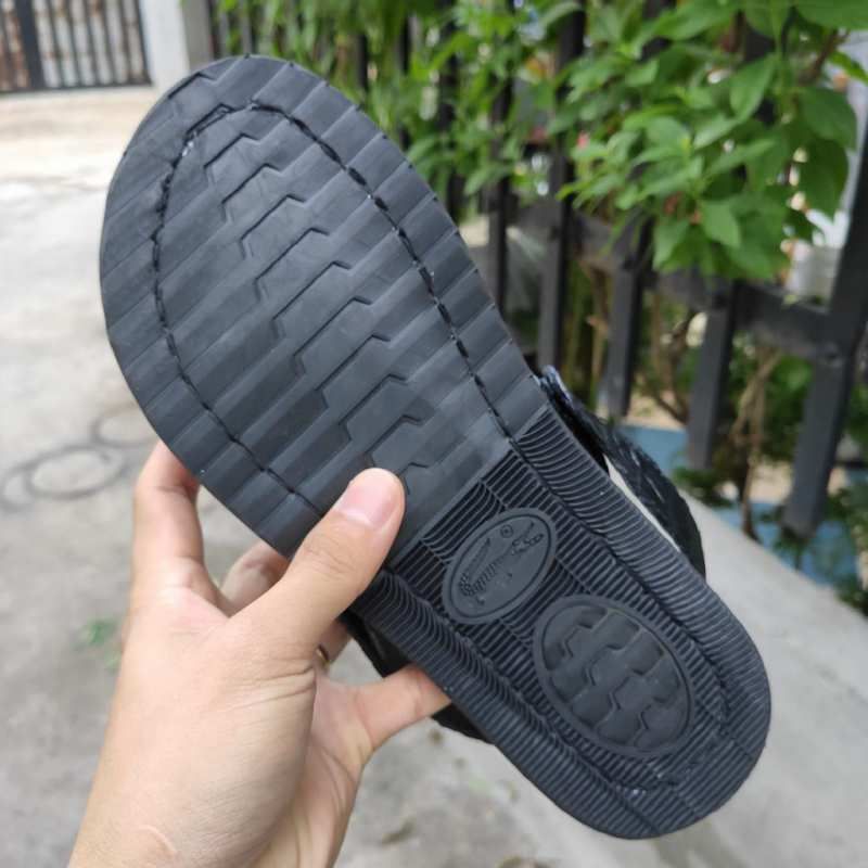 Dép sandal [DA CÁ SẤU HÀNG HIỆU] đế cao su tự nhiên siêu bền!