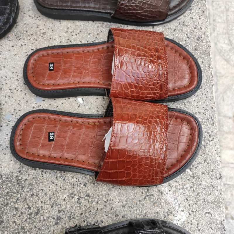 Dép nam DA BỤNG CÁ SẤU ĐẸP TINH TẾ!