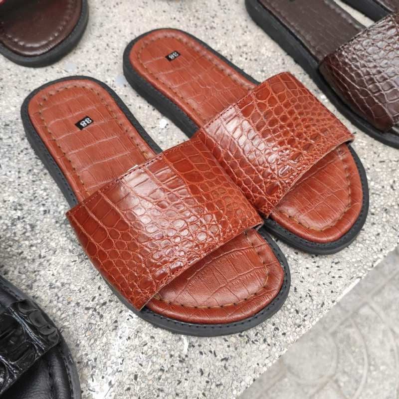 Dép nam DA BỤNG CÁ SẤU ĐẸP TINH TẾ!