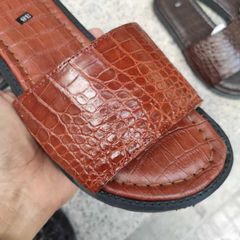 Dép nam DA BỤNG CÁ SẤU ĐẸP TINH TẾ!