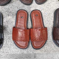 Dép nam DA BỤNG CÁ SẤU ĐẸP TINH TẾ!