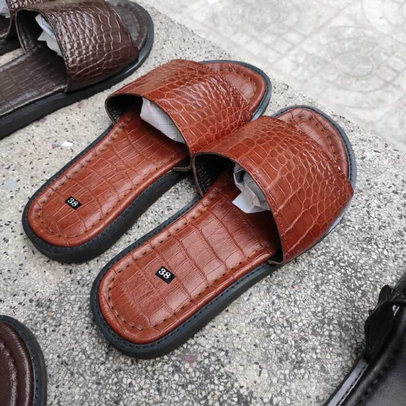 Dép nam DA BỤNG CÁ SẤU ĐẸP TINH TẾ!