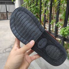 Dép sandal đế sao su Bác Hồ siêu bền [DA CÁ SẤU NÂU ĐỎ BAO SANG]