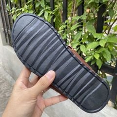 [SIÊU ĐẸP...] Dép kẹp đầu cá sấu màu nâu đỏ!