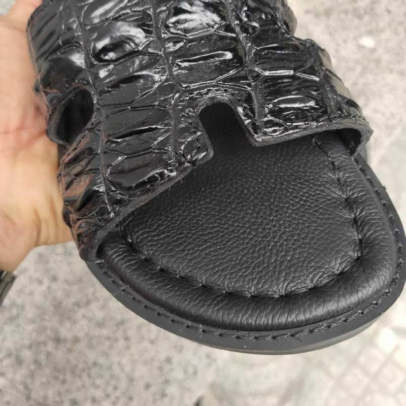 Dép ngang CHỮ H gai lưng cá sấu nổi bật