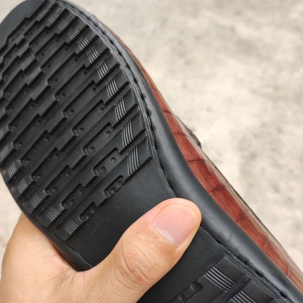 Giày Lười Nam Da Cá Sấu - Gù lưng GL6N