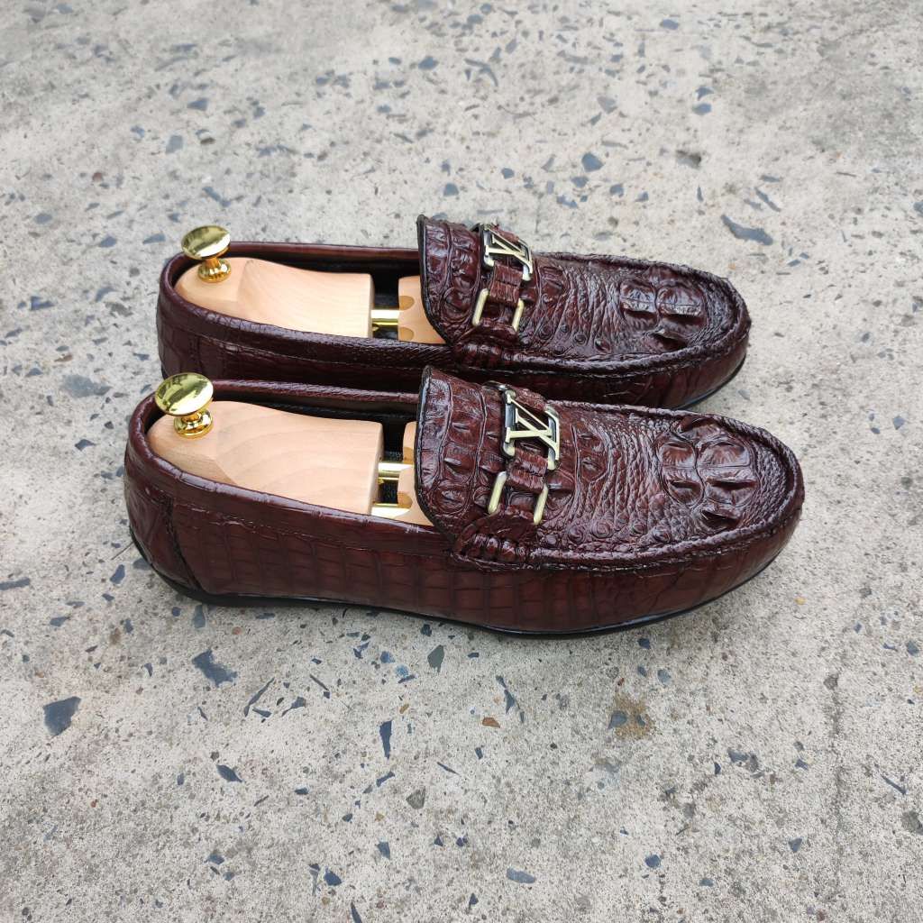 Giày Lười Nam Da Cá Sấu - Gù lưng GL6N