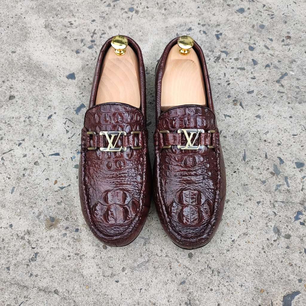 Giày Lười Nam Da Cá Sấu - Gù lưng GL6N