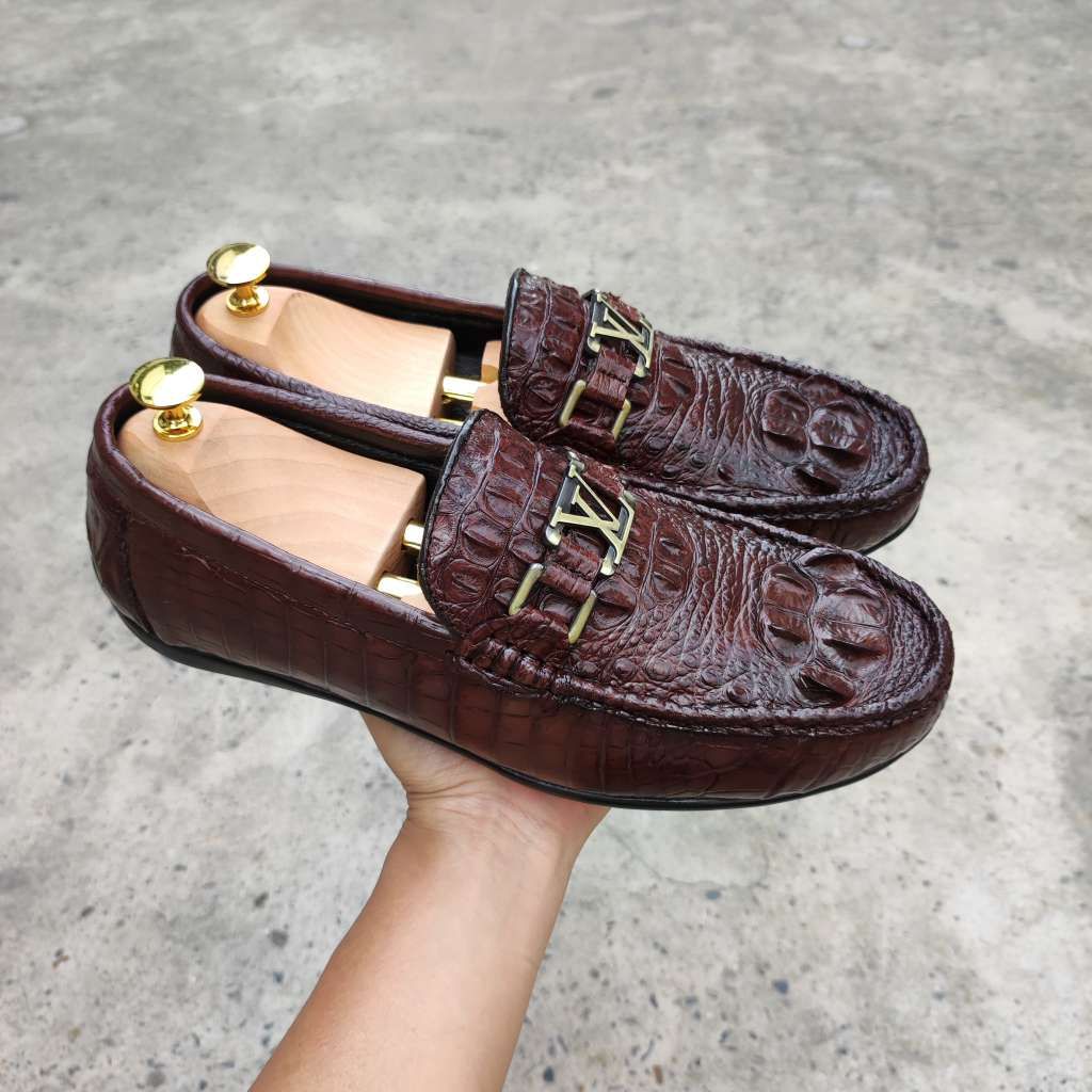 Giày Lười Nam Da Cá Sấu - Gù lưng GL6N