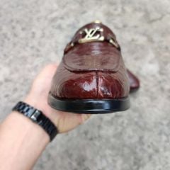 Giày lười thiết kế Mới. Da bụng cá sấu rất Mềm và Bền!