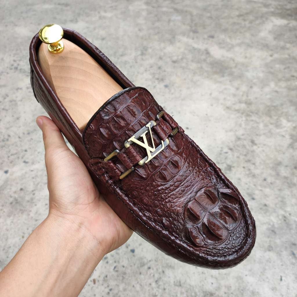 Giày Lười Nam Da Cá Sấu - Gù lưng GL6N