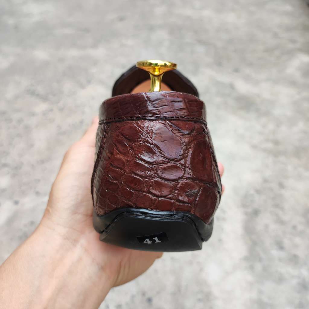 Giày Lười Nam Da Cá Sấu - Gù lưng GL6N