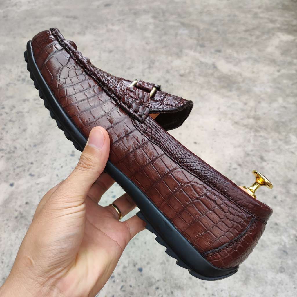Giày Lười Nam Da Cá Sấu - Gù lưng GL6N