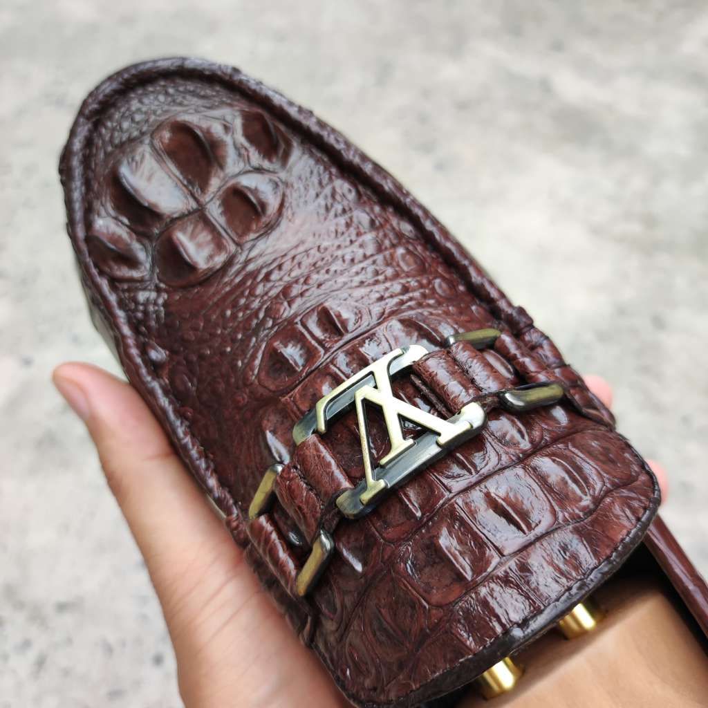 Giày Lười Nam Da Cá Sấu - Gù lưng GL6N