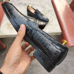 Giày lười đế Tây phong cách trẻ trung. Da bụng cá sấu đẹp nhẹ nhàng!