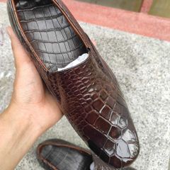 Giày Tây Nam DA CHÂN CÁ SẤU LỚN SIÊU BỀN!