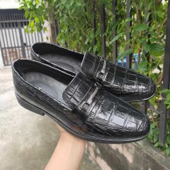 Giày Lười Nam DA BỤNG CÁ SẤU ĐẸP CAO CẤP GL100D