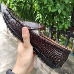 Giày Nam DA CHÂN CÁ SẤU TRƠN ĐẸP KHÔNG TÌ VẾT!