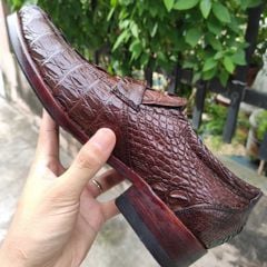 Giày Da Cá Sấu Vây Đuôi. Phiên Bản Ko Phối Kim Loại Đẹp Nhẹ Nhàng! GT99N