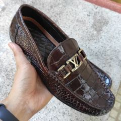 Giày Lười Nam Da Cá Sấu - Da Bụng GL8N