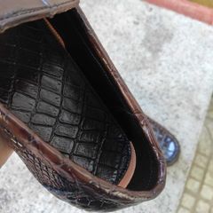 Giày Lười Nam Da Cá Sấu - Da Bụng GL8N