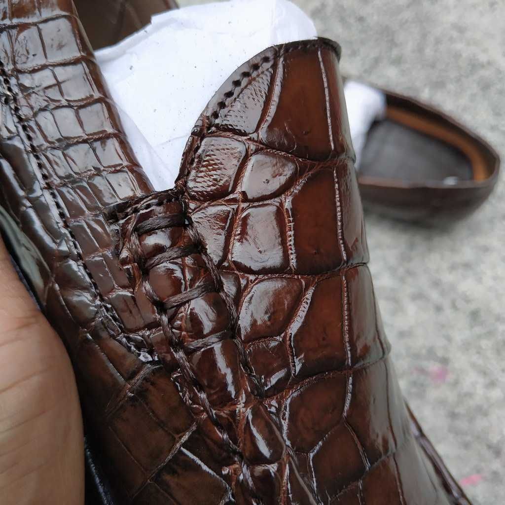 Giày Lười/mọi DA BỤNG CÁ SẤU ĐẸP NHẸ NHÀNG!