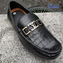 Giày Lười Nam Da Cá Sấu - Da Bụng GL8D