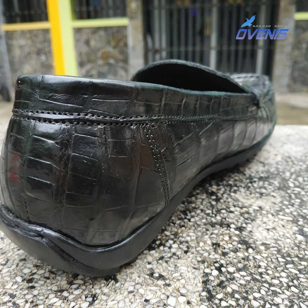 Giày Lười Nam Da Cá Sấu - Da Bụng GL8D