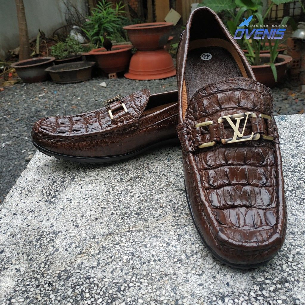 Giày Lười Nam Da Cá Sấu - Gai Đuôi GL9N