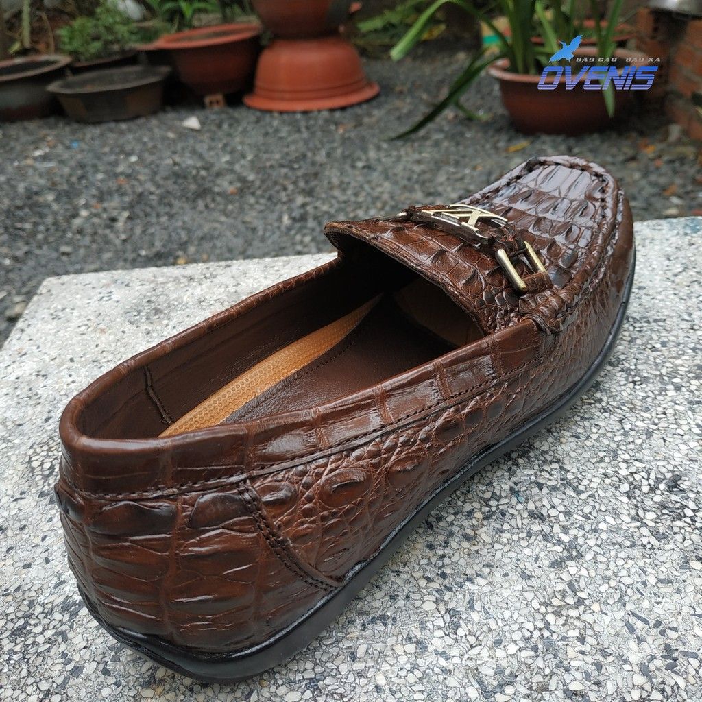 Giày Lười Nam Da Cá Sấu - Gai Đuôi GL9N