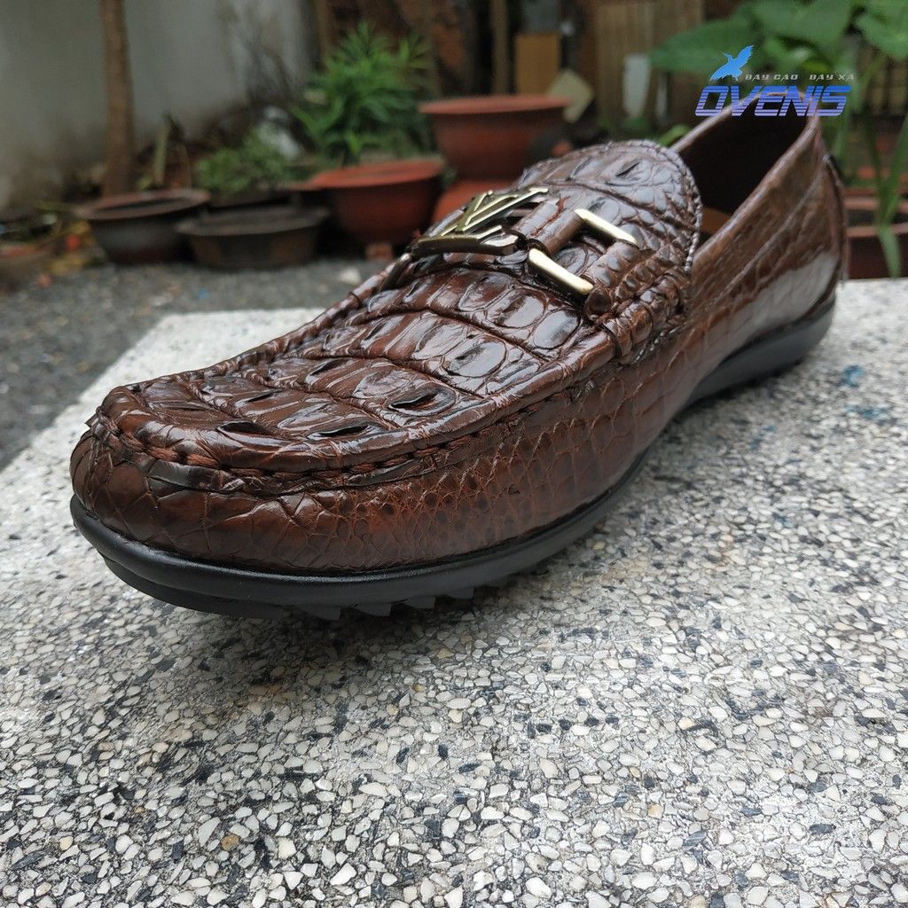 Giày Lười Nam Da Cá Sấu - Gai Đuôi GL9N