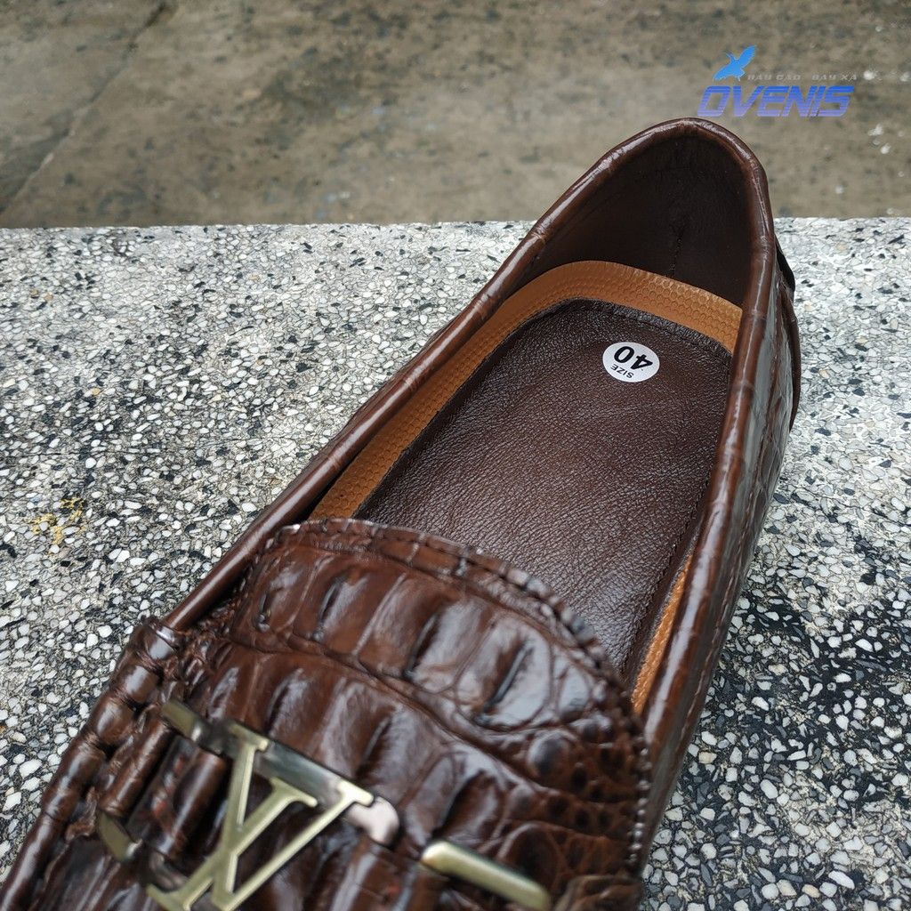 Giày Lười Nam Da Cá Sấu - Gai Đuôi GL9N