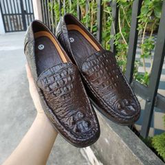 Giày Lười Nam Da Cá Sấu Dáng Mới - Gù lưng GLT6N