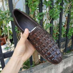 Giày Da Cá Sấu. Phiên Bản Giày Tây Không Buộc Dây Cao Cấp GT8N