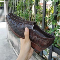 Giày Da Cá Sấu. Phiên Bản Giày Tây Không Buộc Dây Cao Cấp GT8N