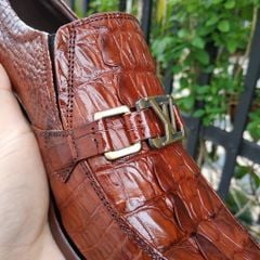 Tuyệt Phẩm Giày Da Cá Sấu Vây Đuôi. Giày Tây Không Buộc Dây Dễ Sử Dụng! GT9ND