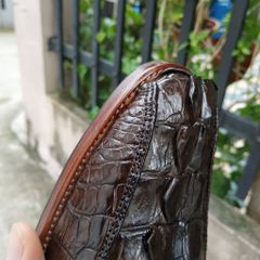 Giày Da Cá Sấu Vây Đuôi. Tuyệt Phẩm Giày Tây Không Buộc Dây Siêu Đẹp! GT9N