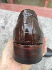 Giày Tây Da Bụng Cá Sấu Rất Đẹp [GIÀY KHÔNG BUỘC DÂY DỄ SỬ DỤNG]