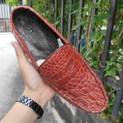 Giày Nam Cá Sấu Hàng Hiệu [DA BỤNG HÔNG ĐẸP NHẸ NHÀNG]  !