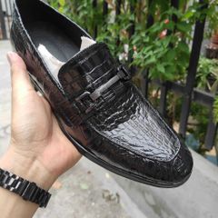 Giày Mọi DA BỤNG CÁ SẤU VÂN NHỎ MỊN SIÊU SANG!