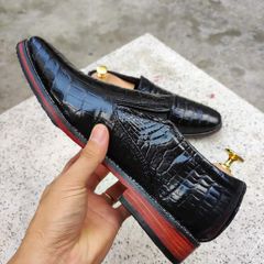 Giày Tây Không Buộc Dây Da Bụng Cá Sấu [ĐẸP NHẸ NHÀNG] GT10D