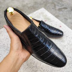 Giày Tây Không Buộc Dây Da Bụng Cá Sấu [ĐẸP NHẸ NHÀNG] GT10D