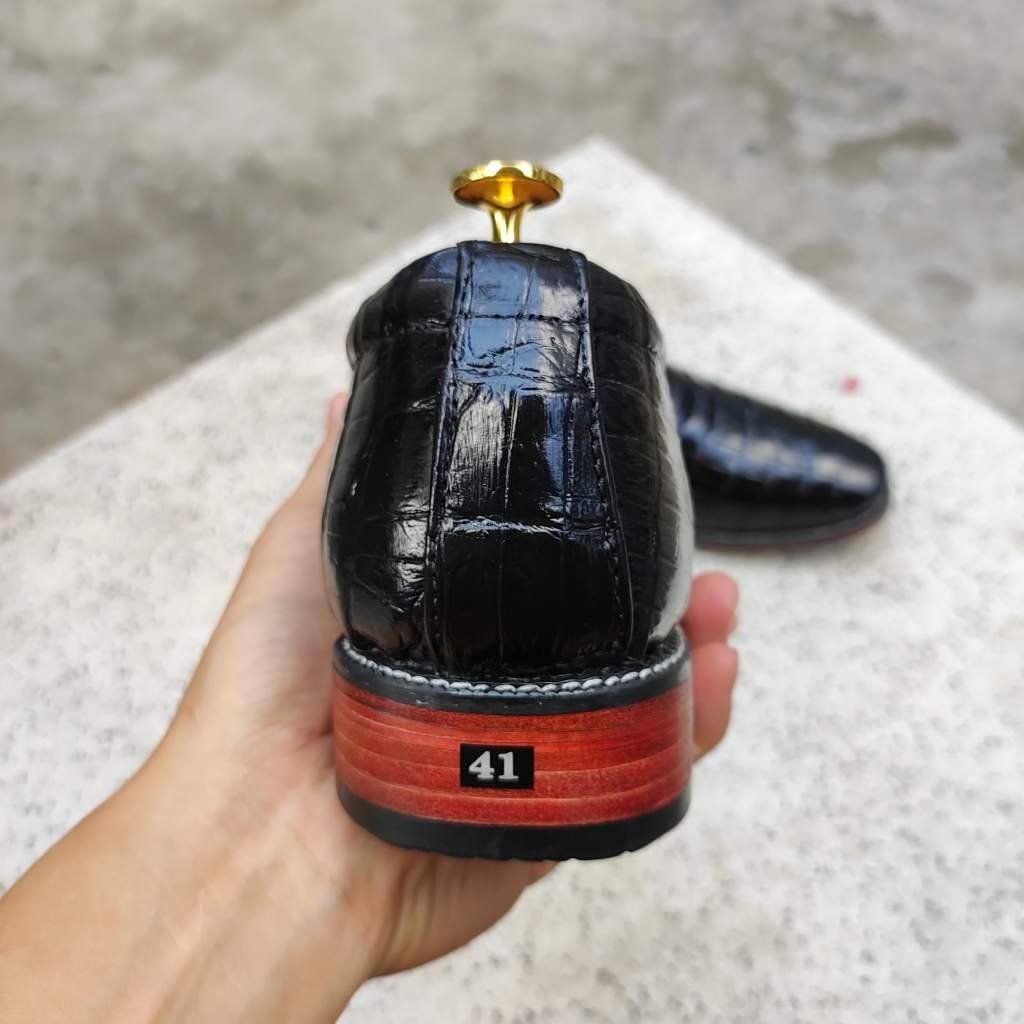 Giày Tây Không Buộc Dây Da Bụng Cá Sấu [ĐẸP NHẸ NHÀNG] GT10D