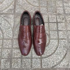 Giày da đà điểu Siêu bền Siêu mềm. Thiết kế chun co giãn Cao cấp tiện lợi!