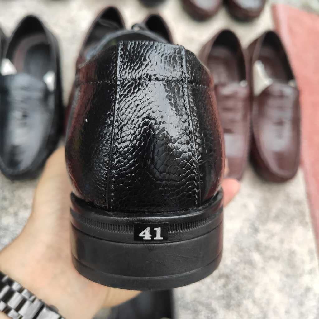 Giày da Đà điểu. Giày tây có buộc dây đẹp Sang trọng!