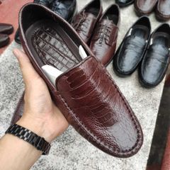 Giày đà điểu. Dáng giày lười trẻ trung, màu nâu siêu đẹp!
