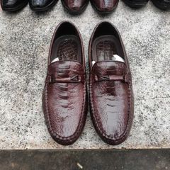 Giày nam thắt Nơ manly đẳng cấp. Da đà điểu rất MỀM - BỀN!